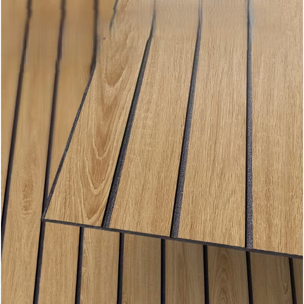 Tapet decorativ autoadeziv, aspect lemn vertical, 30x60cm, model 3D modern, pentru perete interior