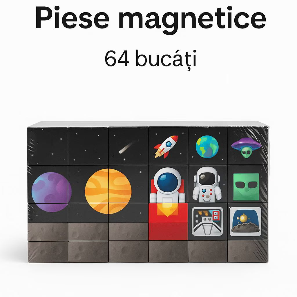 Blocuri magnetice de constructie 3D, 2.5 cm