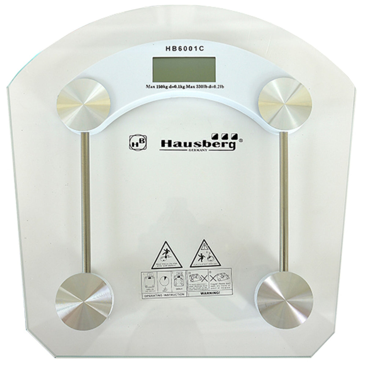 Cantar corporal , display LCD, inchidere automata, indicator baterie, 150 kg, Sticla transaparenta