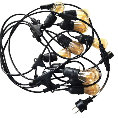 Ghirlanda luminoasa gradina sau terasa, interconectabila, fasung E27, IP65, 220V