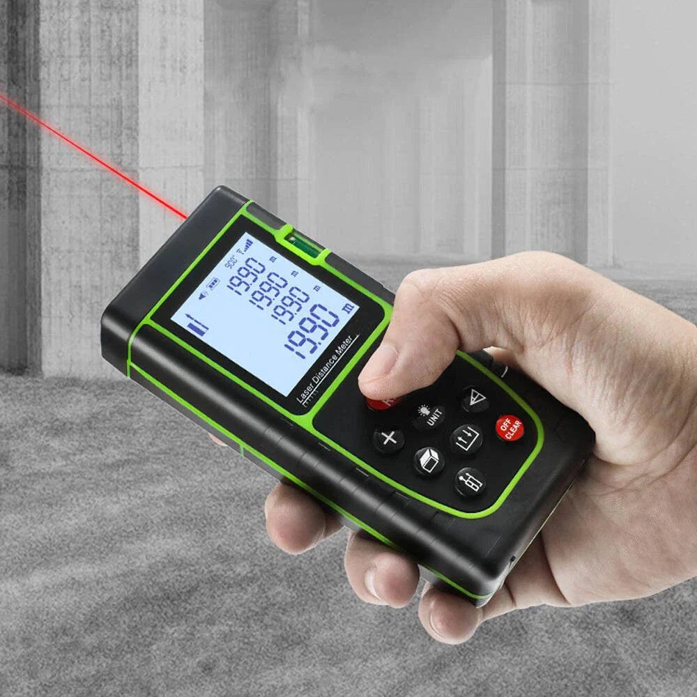 Telemetru laser 40m, Ecran LCD, precizie +/- 1.5mm, protectie IP54, calcul suprafata, calcularea volumelor, functii multiple, Negru