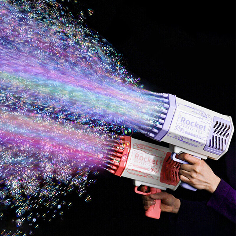 Pistol electric pentru baloane de sapun, 69 orificii, incarcare USB