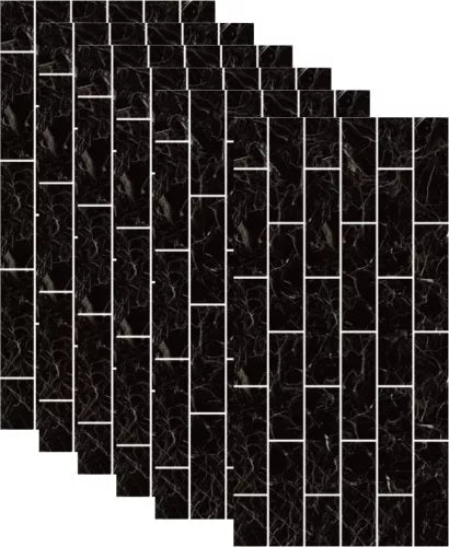 Placa autoadeziva decorativa 30x60 pentru perete, model caramida neagra