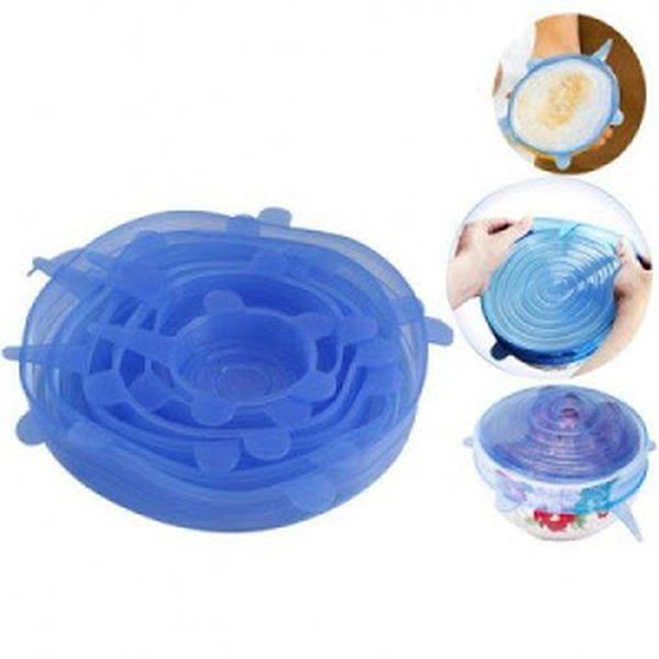 Set 6 capace flexibile din silicon, pentru caserole - CuDeToate.ro