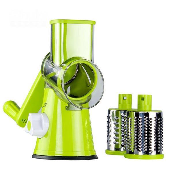 Razatoare manuala pentru legume Tabletop Drum Grater, 3 lame