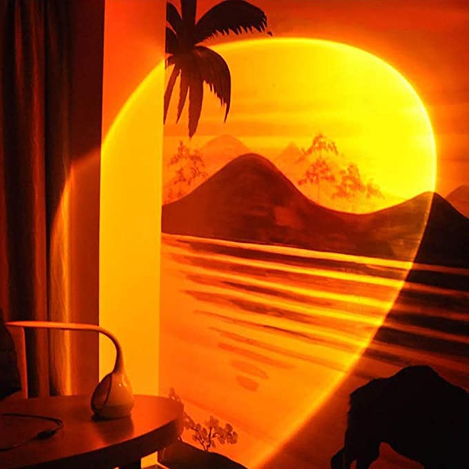 Proiector modern apus si lampa de noapte, Sunset Lamp