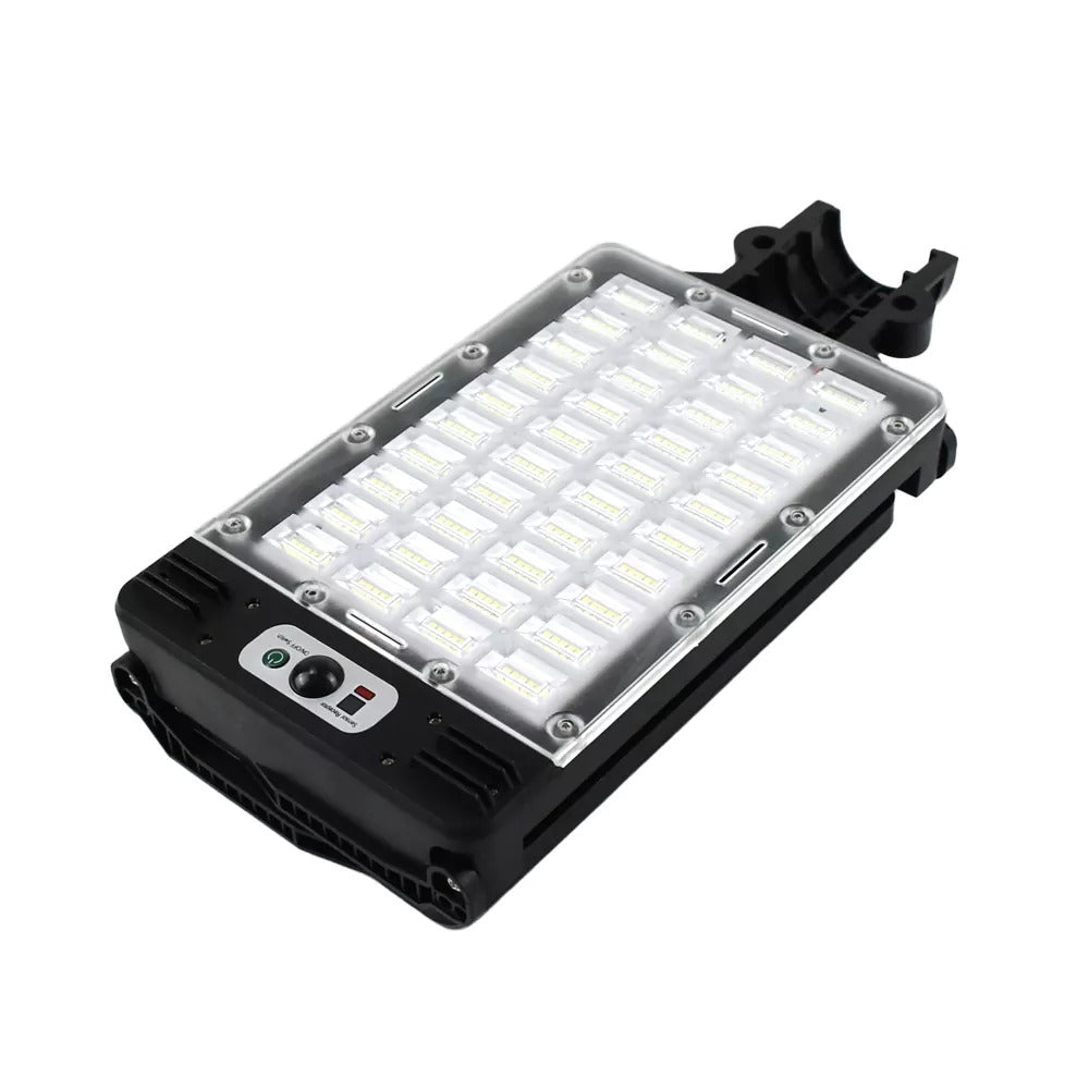 Lampa solara LED 560 SMD cu 3 panouri, senzor miscare si telecomanda