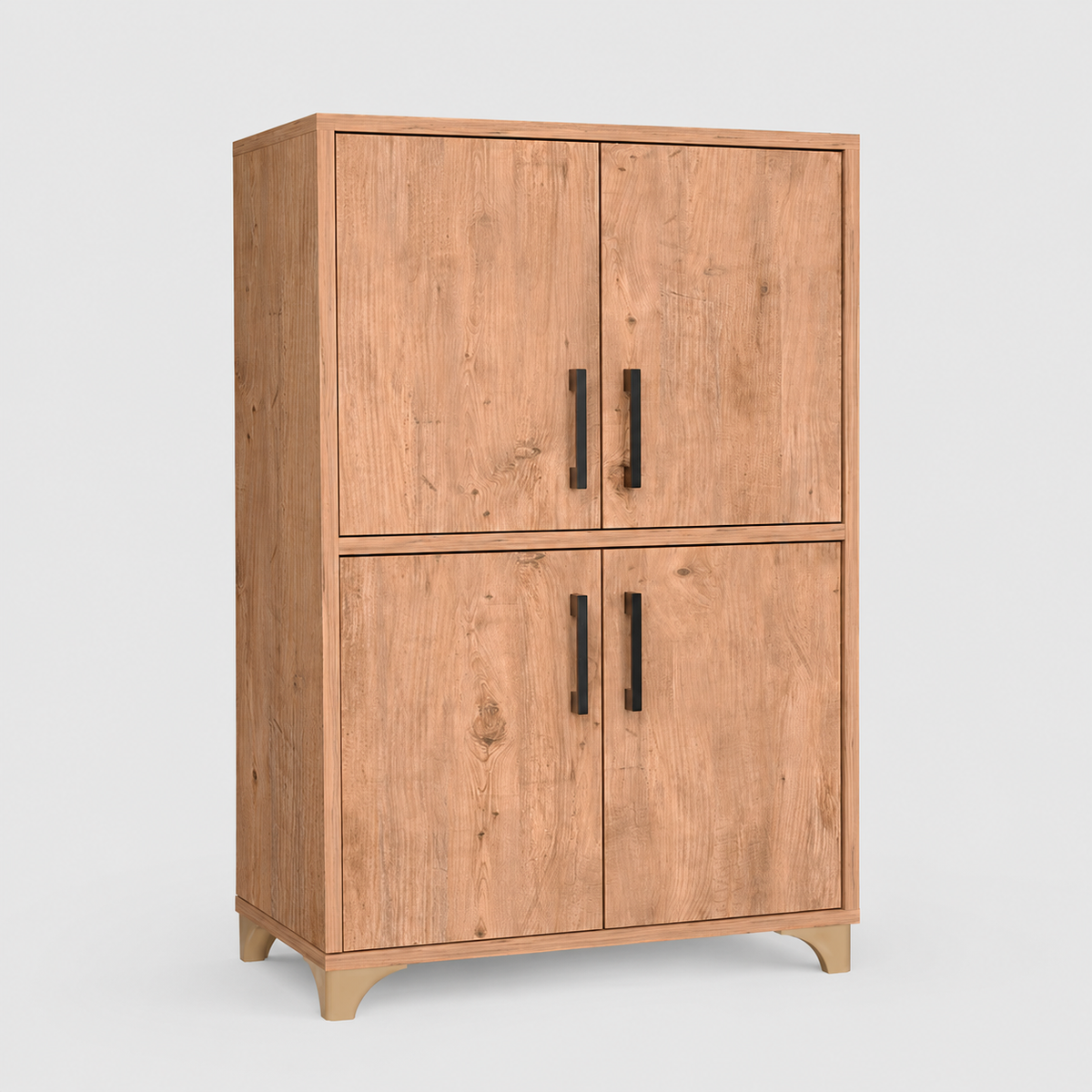 Dulap multifunctional din PAL 62,6x35,8x101 cm, cu 4 usi si 4 compartimente, pentru depozitare