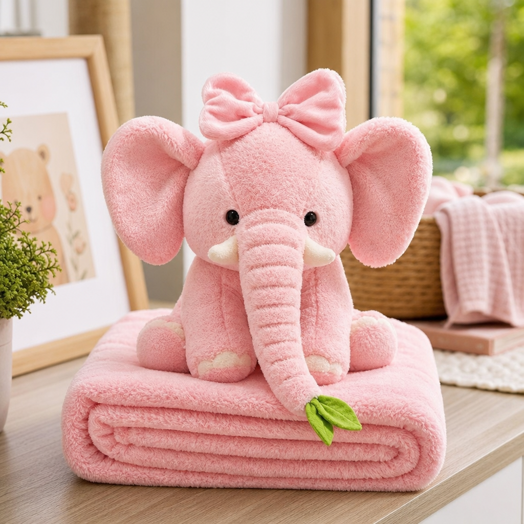 Animalut de Plus 2-in-1 cu Paturica Ascunsa 100x200 cm 5 Modele - imagine principala