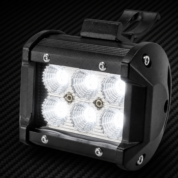 Proiector LED Auto Offroad 6 LEDuri 18W 12V - 24V Dreptunghiular
