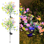 Set 2 Lampi Solare Buchet Margarete Decorative M374-4 70cm Lumina Colorata IP66