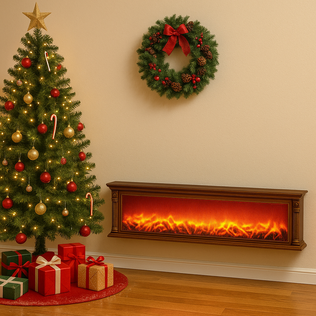 Semineu LED Panoramic 102 cm cu Efect Jar – Decor Elegant pentru Casa si Evenimente