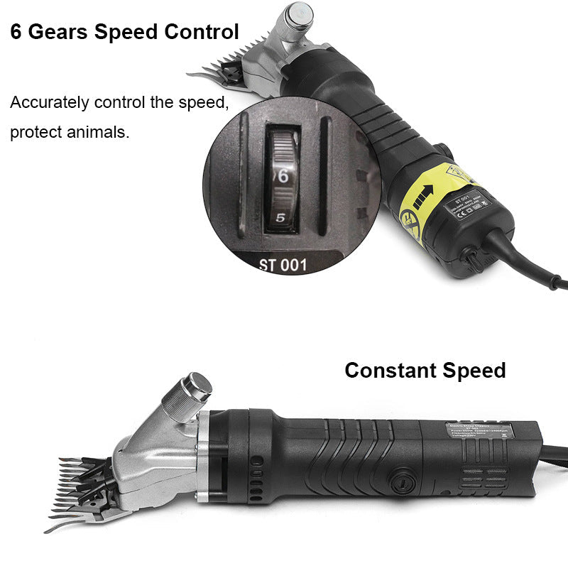 Aparat electric profesional pentru tuns oile, 6 viteze, 900 W, 13 dinti