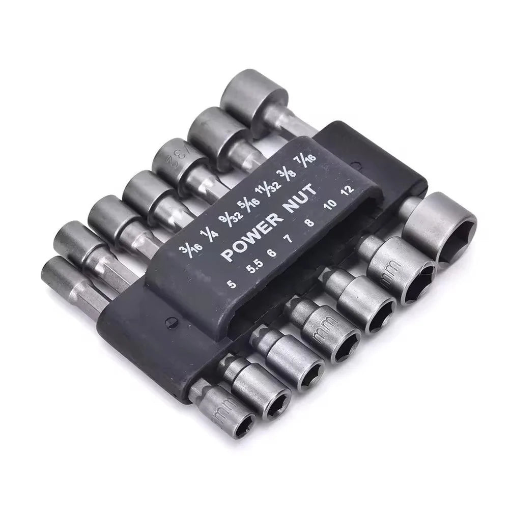 Set Profesional 14 Biti Tubulari Hexagonali pentru Surubelnite Electrice si Pneumatice - detaliu produs