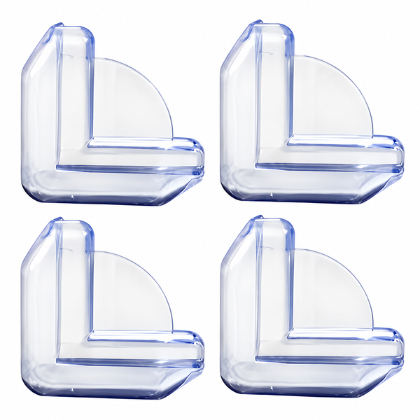 Set 4 Protectii Colturi Forma L Silicon Transparent 1.5x0.5x4.0 cm - detaliu produs