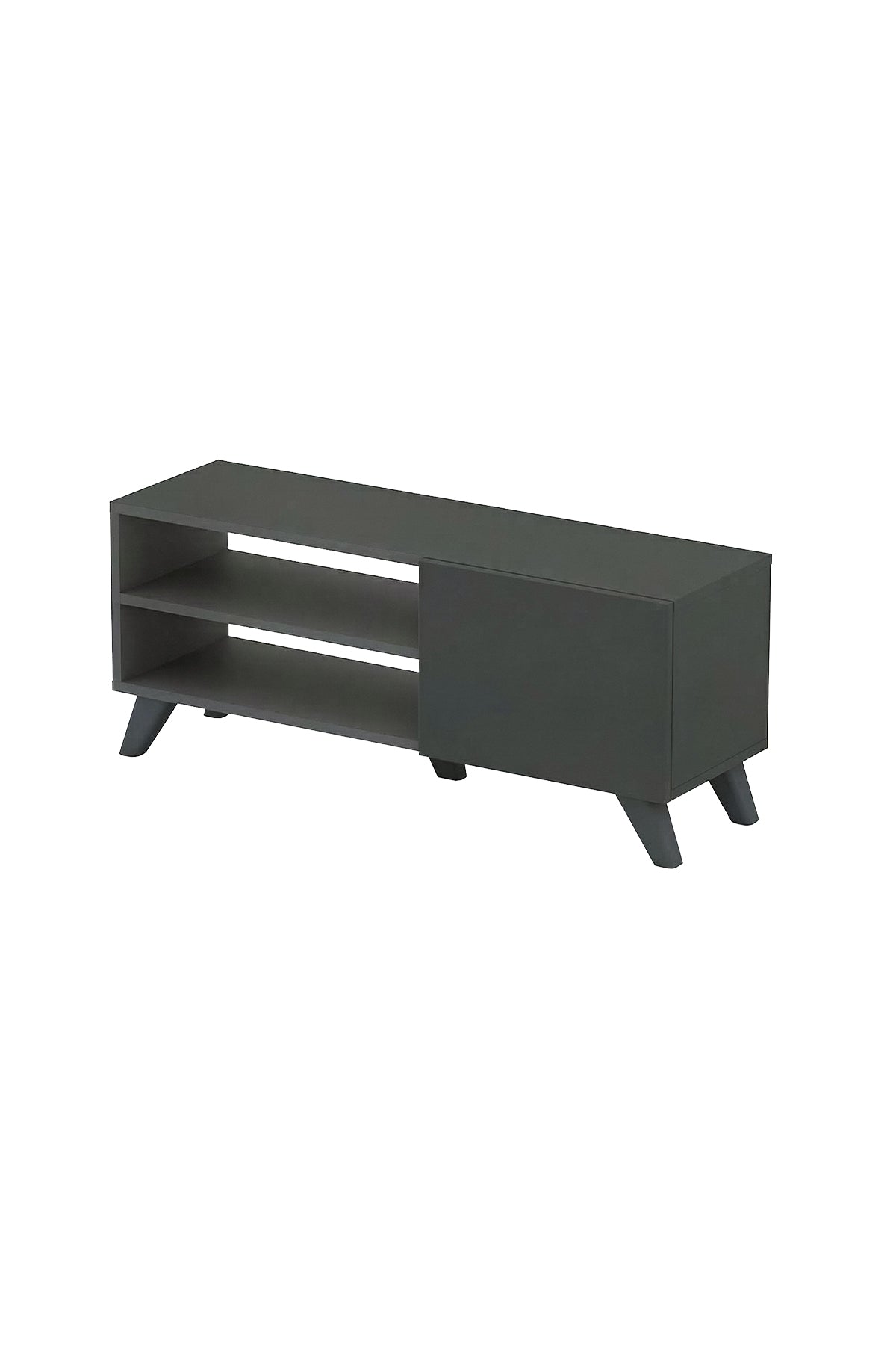 Comoda TV Malta, 100 cm, PAL 18 mm, cu usa si rafturi, stil scandinav