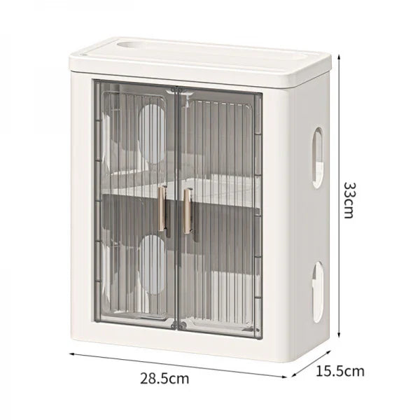 Cutie Depozitare Router WiFi cu Montare pe Perete sau Mobilier, 33 cm x 28 cm x 14.3 cm