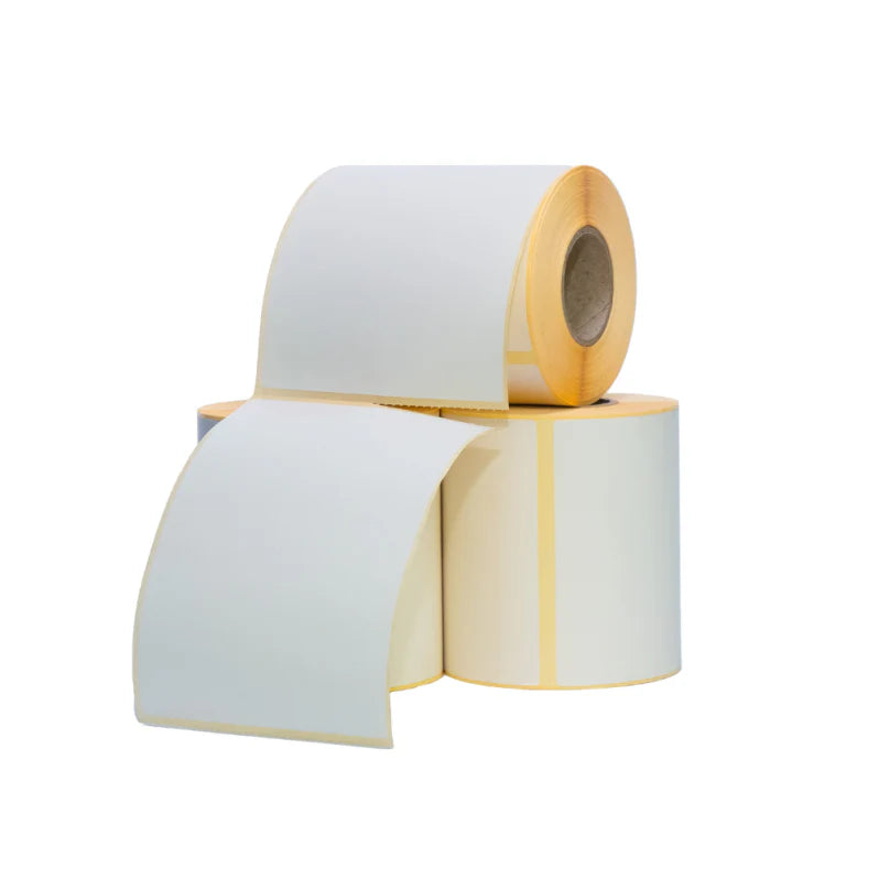 Rola 1000 Etichete AWB Autoadezive Termice 100 x 150 mm, Perfor de Rupere