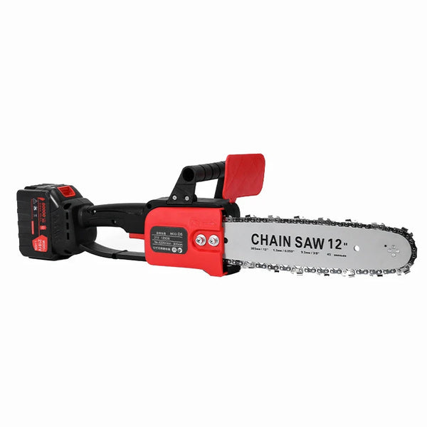 RESIGILAT - Drujba electrica cu lant 12 inch, cu 2 Acumulatori, 48 V, Lithium, 4800rpm, 305mm