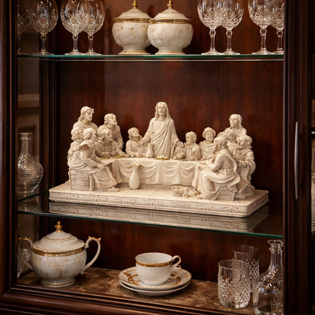 Statueta decorativa Cina cea de Taina, rasina, 20 x12 cm