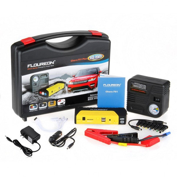 RESIGILAT - Robot pornire auto portabil, cu acumulator 68800 mAh + compresor auto