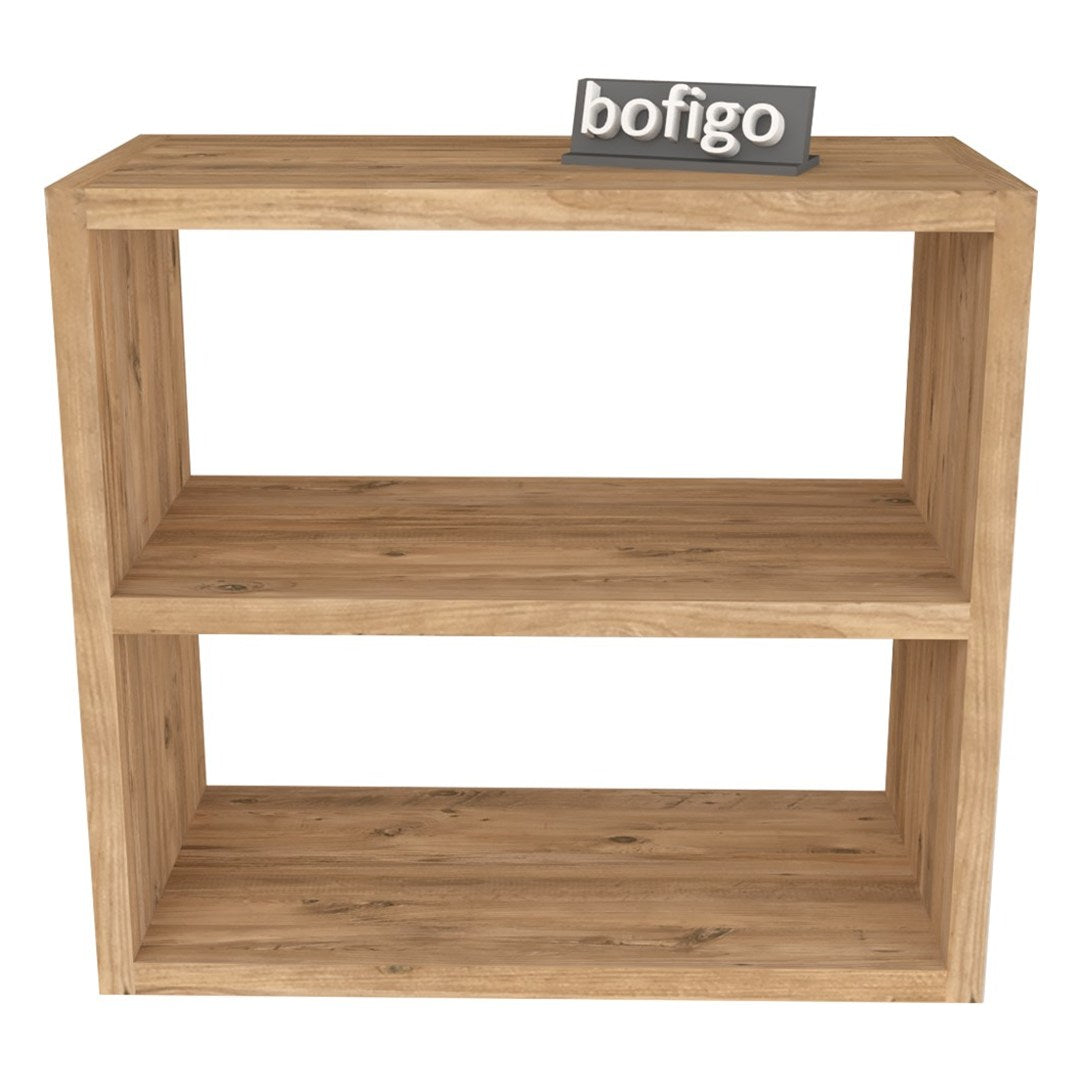 Raft condimente 3 nivele, suport condimente bucatarie cu cadru metalic anti-rugina, organizator pentru sticle si ustensile mici 50 x 30 cm, montaj pe perete sau blat, curatare usoara, stil modern industrial Pin natur - detaliu 6