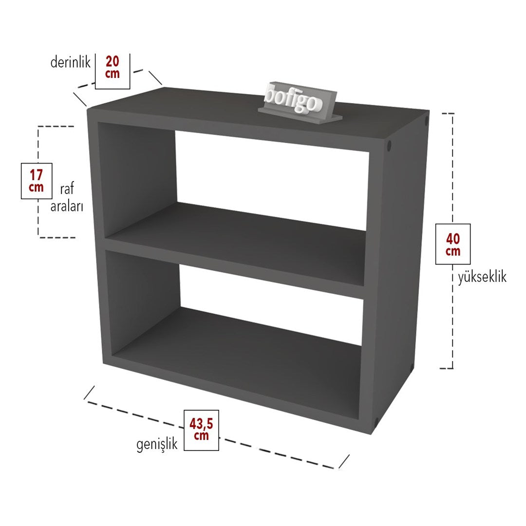 Raft condimente 3 nivele, suport condimente bucatarie cu cadru metalic anti-rugina, organizator pentru sticle si ustensile mici 50 x 30 cm, montaj pe perete sau blat, curatare usoara, stil modern industrial Antracit - detaliu 5