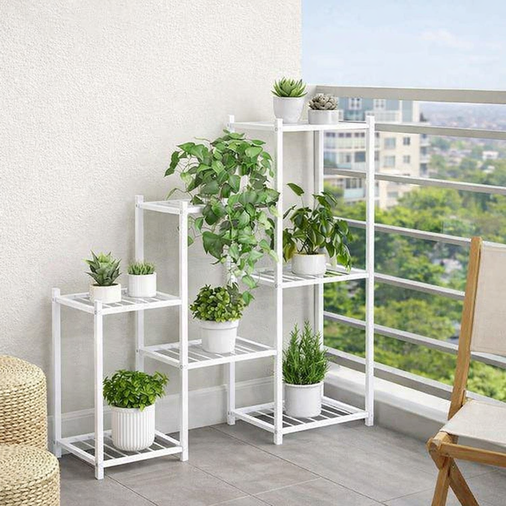 Raft depozitare multifunctional cu 7 niveluri negru 95x82.5x27.5 cm