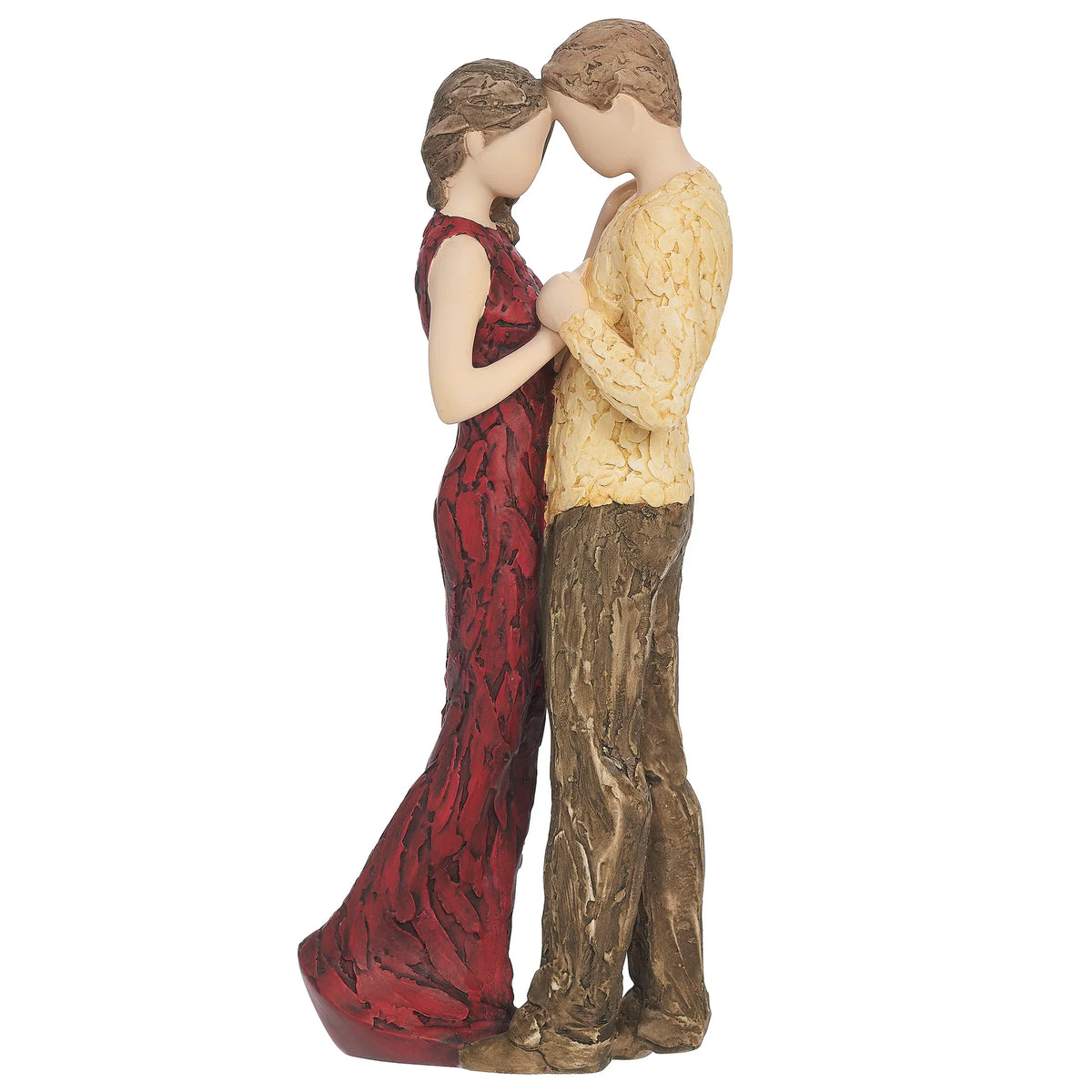 Statueta decorativa, cuplu romantic, rasina finisata, 28 cm