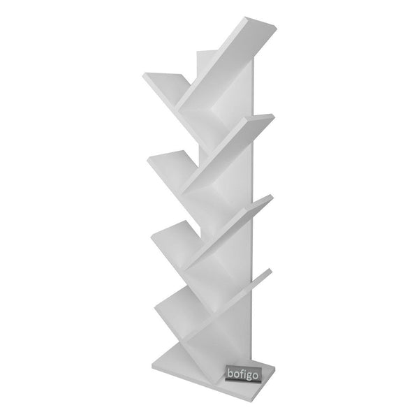 Biblioteca Copac cu rafturi decorative, etajera living 60 x 170 cm in forma de copac, cadru metalic negru + polite PAL melaminat 18 mm, element decorativ remarcabil pentru living sau birou, stil industrial modern Pin natur - detaliu 7