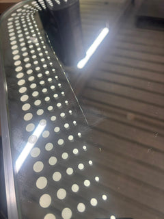 RESIGILAT — Oglinda LED Touch 90x70 cm iluminare 3 culori design modern rama aluminiu · Acceptabil #001