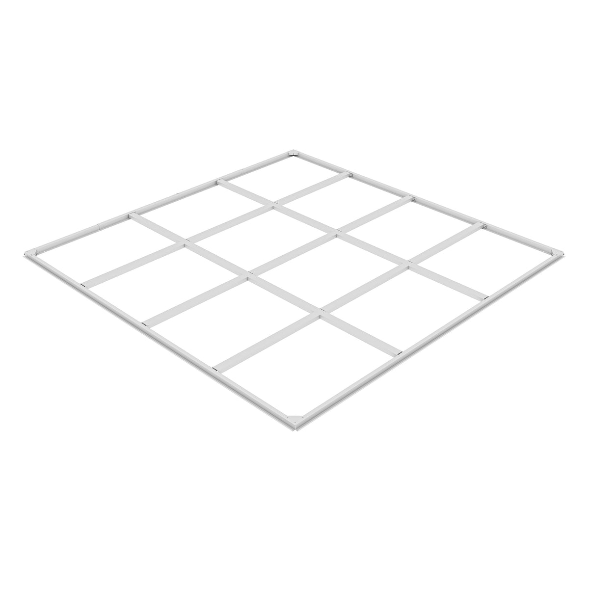 Casuta / magazie premium metalica pentru gradina, Klugmeister Anna-B, Gri Aluminiu, cu fereastra si baza metalica, 230x230x222 cm