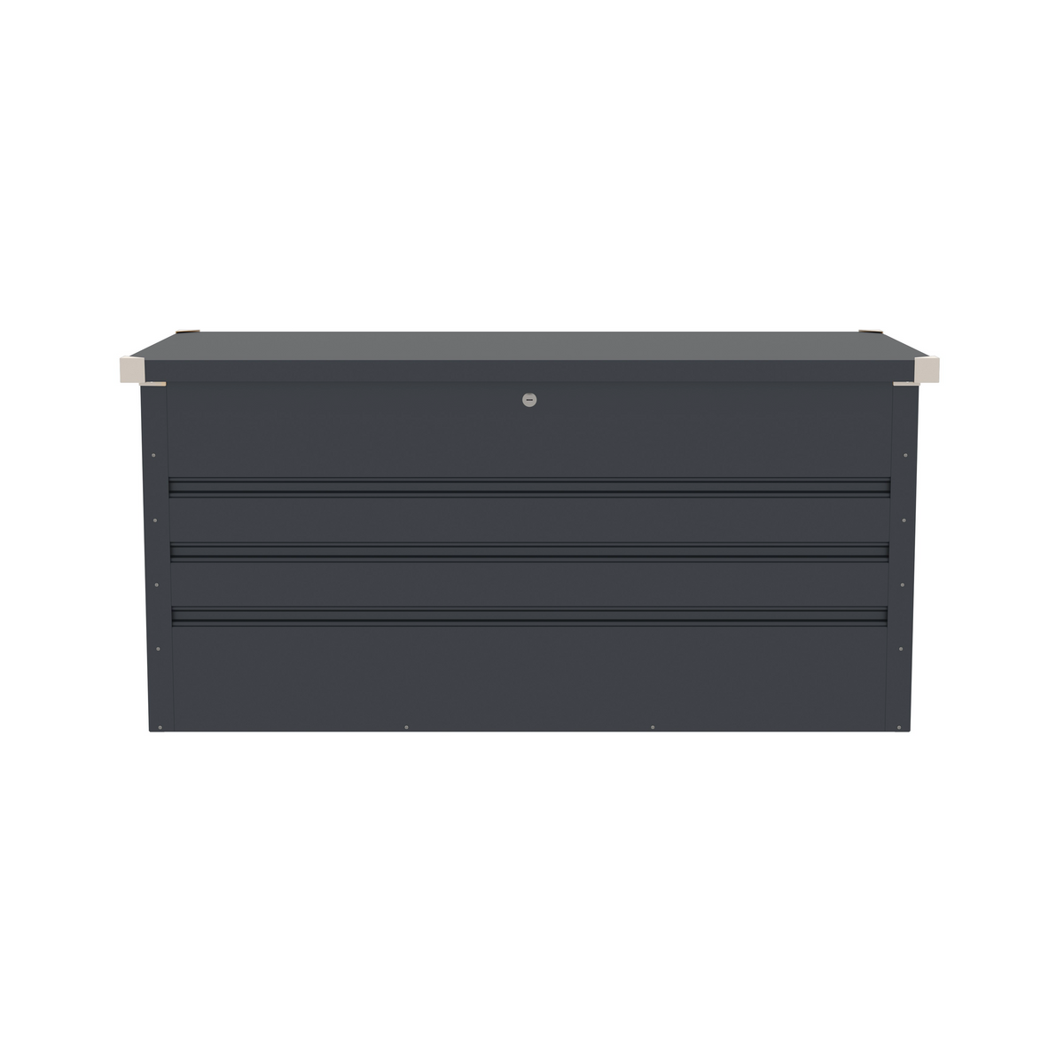 Lada metalica pentru depozitare unelte gradina, Klugmeister Max B, 132x61x62 cm, Gri