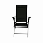 Scaun pliabil terasa/gradina KLUGMEISTER KJF252, 56 x 69 x 103 cm, culoare gri inchis