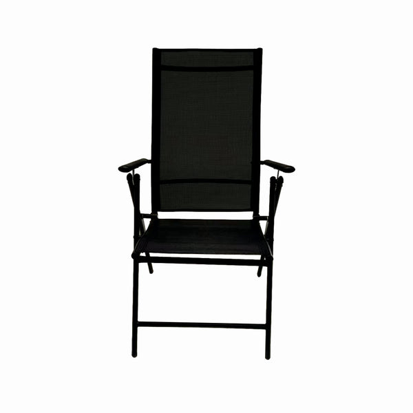Scaun pliabil terasa/gradina KLUGMEISTER KJF252, 56 x 69 x 103 cm, culoare gri inchis