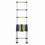 Scara telescopica din aluminiu MESTERINO TOOLS JL-101-3.8, 13 trepte, 3.8 metri, greutate maxima 150 kg
