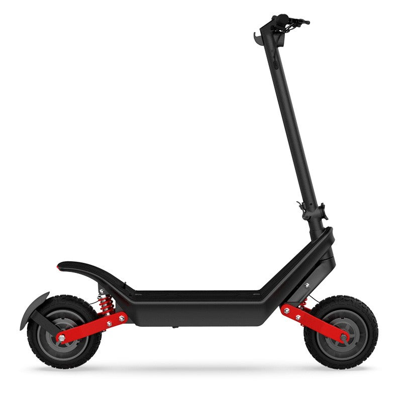 Trotineta electrica premium KIXIN X10, motor dual 500W, acumulator 48V si 18.2A, viteza maxima 40Km/h, autonomie 100 km, sarcina maxima 120 Kg