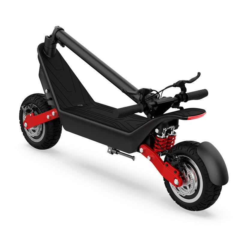 Trotineta electrica premium KIXIN X10, motor dual 500W, acumulator 48V si 18.2A, viteza maxima 40Km/h, autonomie 100 km, sarcina maxima 120 Kg