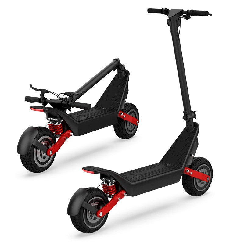 Trotineta electrica premium KIXIN X10, motor dual 500W, acumulator 48V si 18.2A, viteza maxima 40Km/h, autonomie 100 km, sarcina maxima 120 Kg