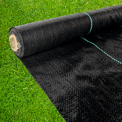 Folie antiburuieni/mulcire din polipropilena, MESTERINO PP1000125, 1 m X 25 m, densitate 100g/mp culoare neagra cu dungi, protectie UV