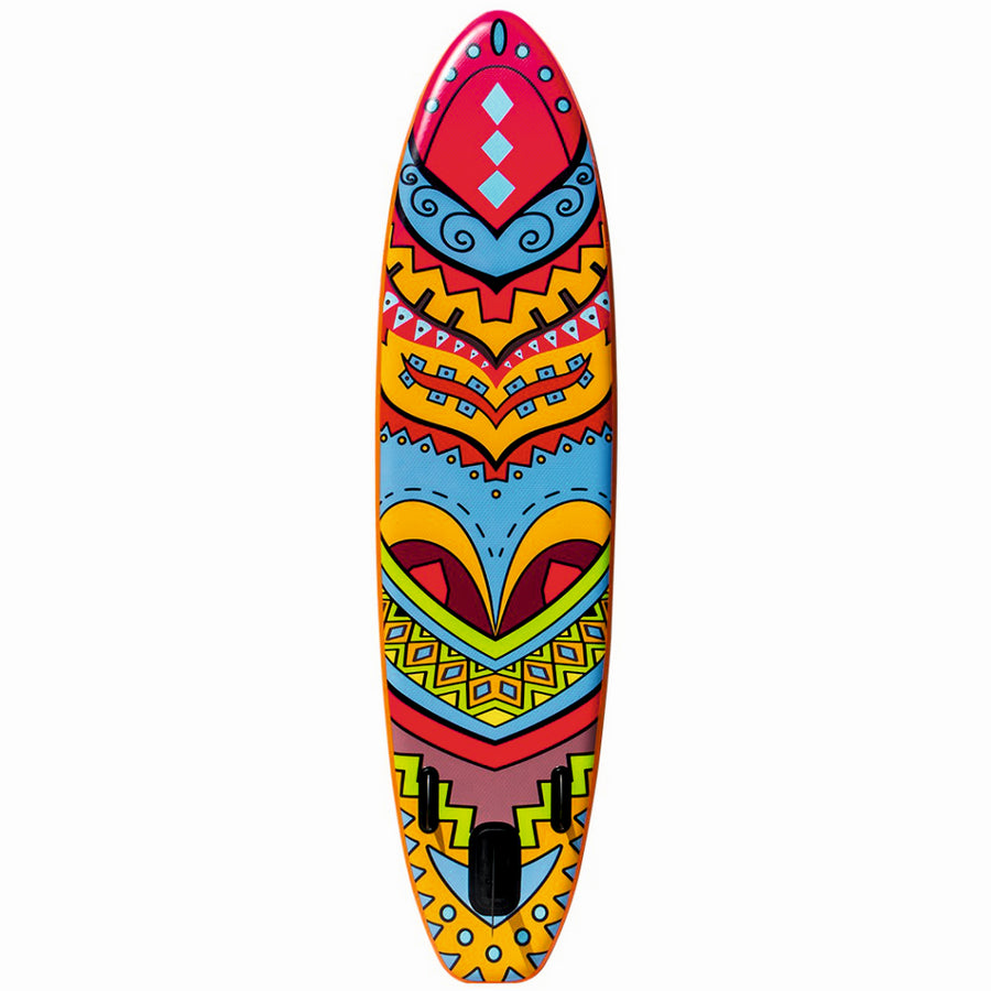 Set placa gonflabila Stand Up Paddle Mesterino Aqua SUP083, 320x81x15cm, geantă de transport, vasla, pompa, scaun, lesa, kit de reparatii, design Tribal