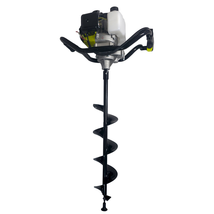 Motoburghiu pentru pamant MESTERINO TOOLS NT-GD520A + burghiu de 150 mm, motor in 2 timpi, 52cc, 2.3 CP, turatie maxima 10000 RPM