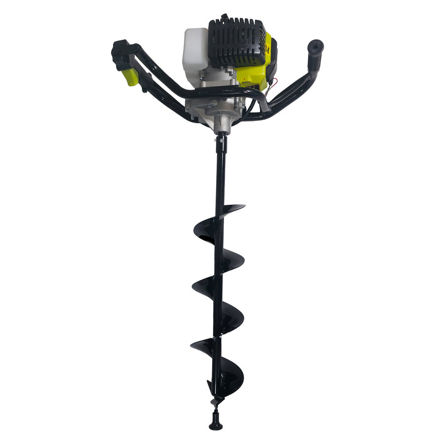 Motoburghiu pentru pamant MESTERINO TOOLS NT-GD520A + burghiu de 150 mm, motor in 2 timpi, 52cc, 2.3 CP, turatie maxima 10000 RPM