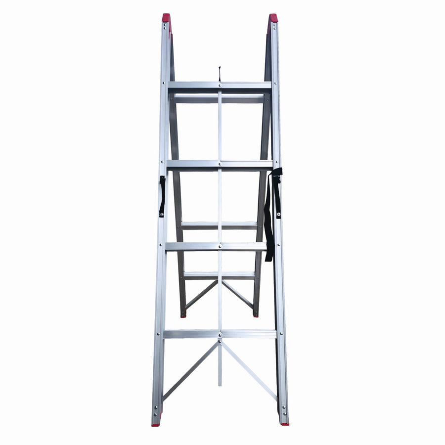 Scara pliabila ultracompacta din aluminiu MESTERINO TOOLS JL-308(2x4), 142x113x44 cm