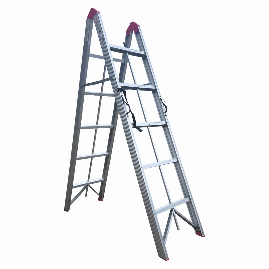 Scara pliabila ultracompacta din aluminiu MESTERINO TOOLS JL-308(2x5), 171x131x44 cm