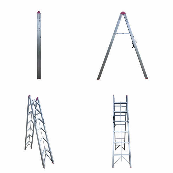 Scara pliabila ultracompacta din aluminiu MESTERINO TOOLS JL-308(2x6), 200x156x44 cm