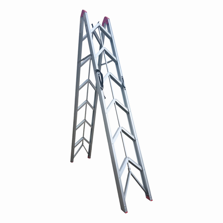 Scara pliabila ultracompacta din aluminiu MESTERINO TOOLS JL-308(2x6), 200x156x44 cm
