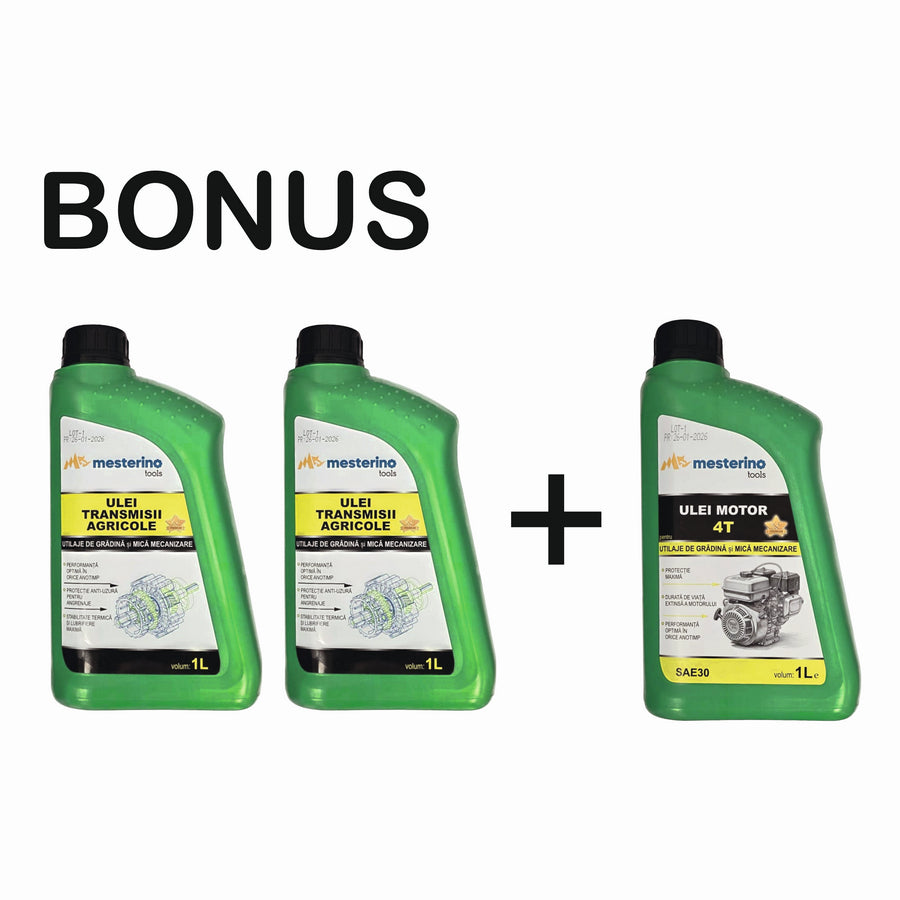 Motocultor pe benzina MESTERINO TOOLS BJXT1000G-212, 212 cmc, 8.5 cai putere, trasmisie pe pinioane, viteze 2 inainte si 1 inapoi, latime de lucru 95 cm, adancime de lucru 15-30 cm