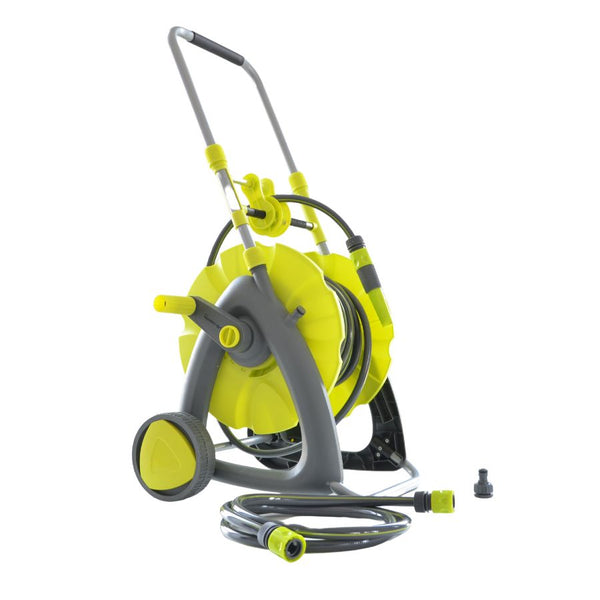Carucior cu tambur si furtun 15m+2m MESTERINO TOOLS NW-H1115B, racord 1/2 inch, material polipropilena