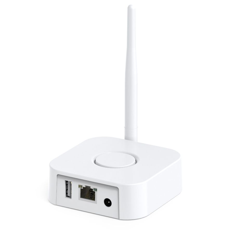 Kit mini NVR Video ANNKE N44WEH+I41DL*4, statie tip baza cu 4 camere interior/exterior 2MP, Full HD, baterie, rezistent la intemperii